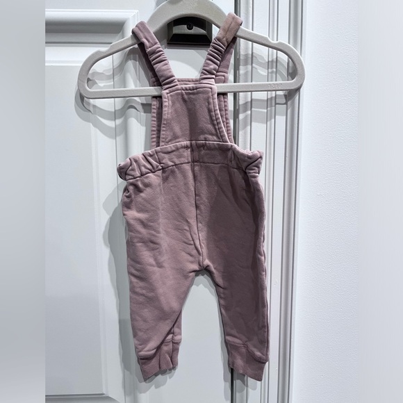 1+ in the family - blush sweatshirt overalls - size 6M - Picture 2 of 4